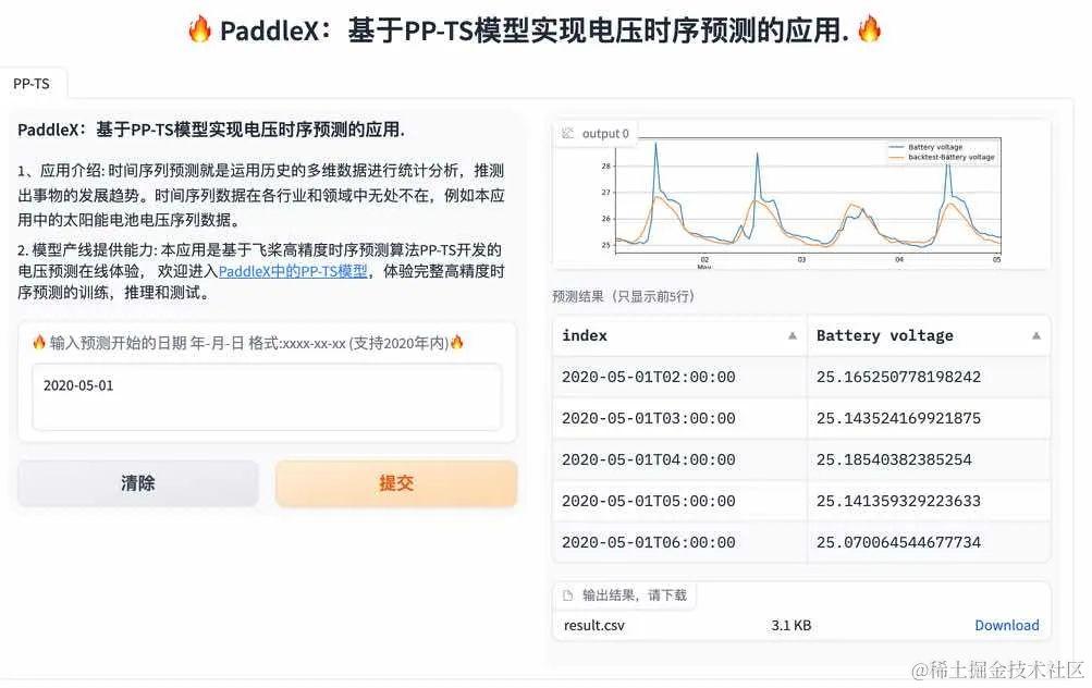PaddleX场景实战：PP-TS在电压预测场景上的应用_PaddleX