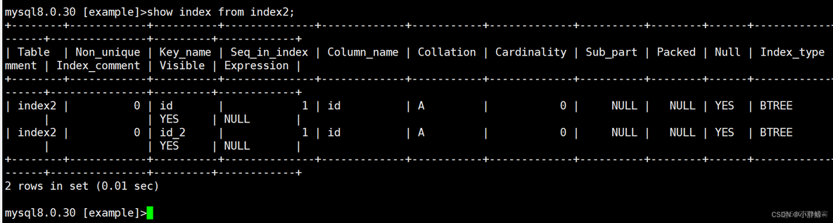 mysql 位图索引创建 mysql索引视图_sql_58