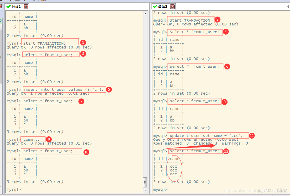 mysql innodb默认的事务 mysqlinnodb默认事务隔离级别_不可重复读_06