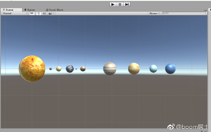 python太阳系模型3D 太阳系unity_Time_04