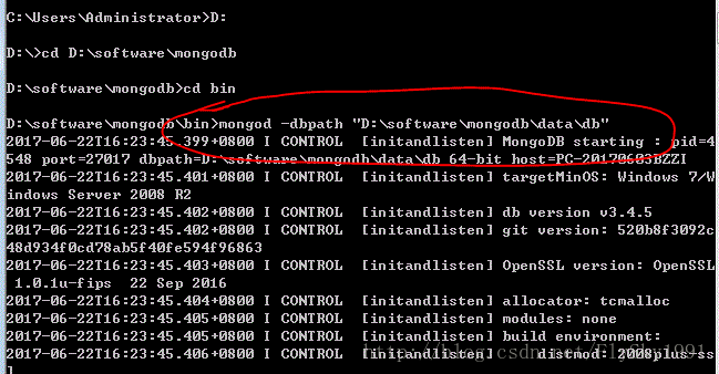 mongodb数据库安装windows mongodb数据库安装配置_nosql