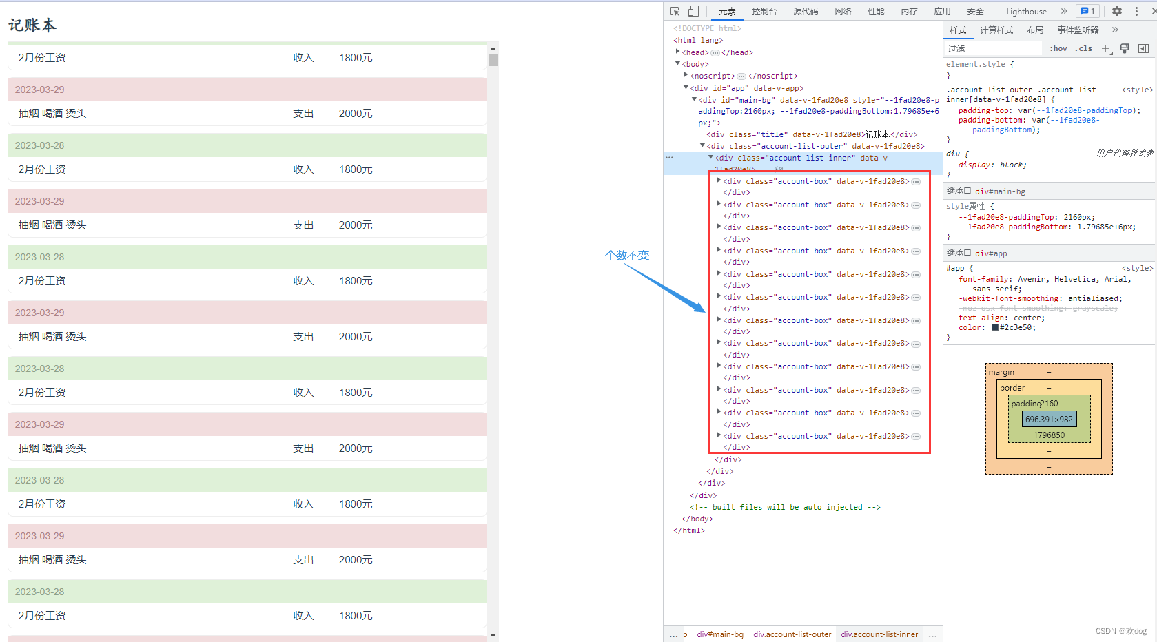 Virtualized Table 虚拟化表格 javascript vue实现虚拟列表_数据