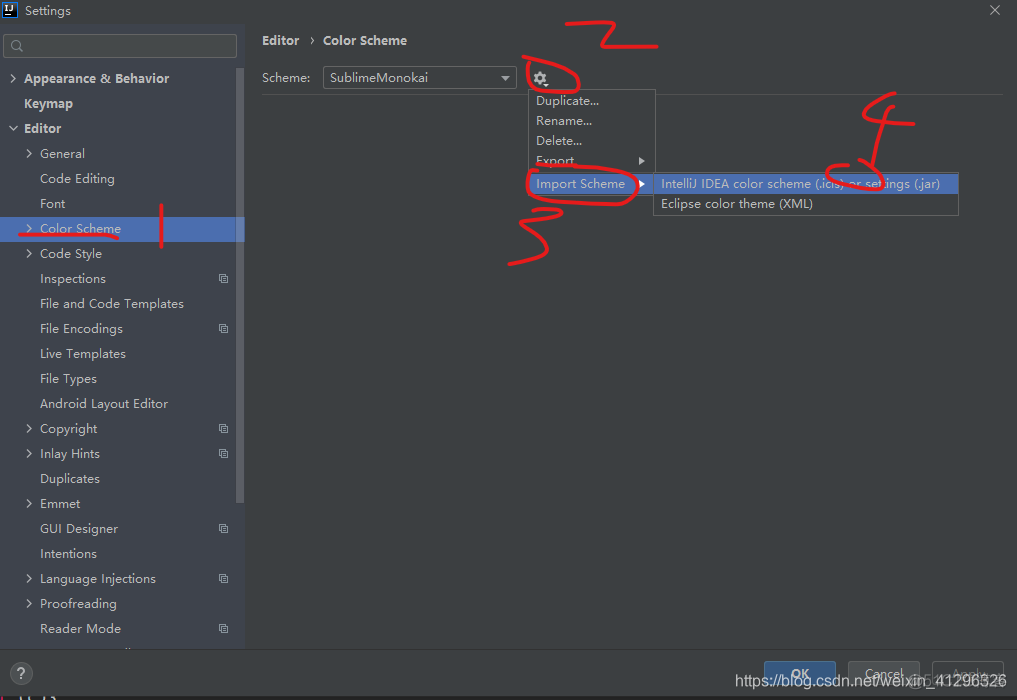 idea修改python配色 idea代码配色方案_intellij idea_07