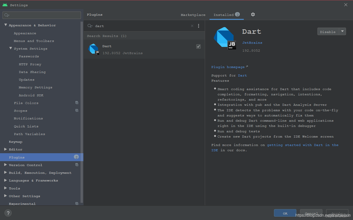 Android Studio搭建Flutter开发环境 android studio flutter_Android_02