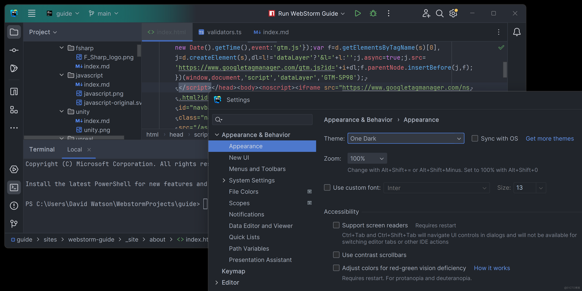 「2023·最新盘点」十大热门WebStorm主题_开发工具_04