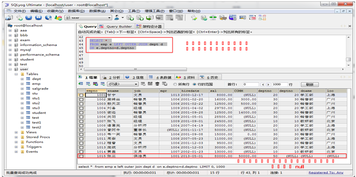 java左连接怎么写 java左外连接_数据库