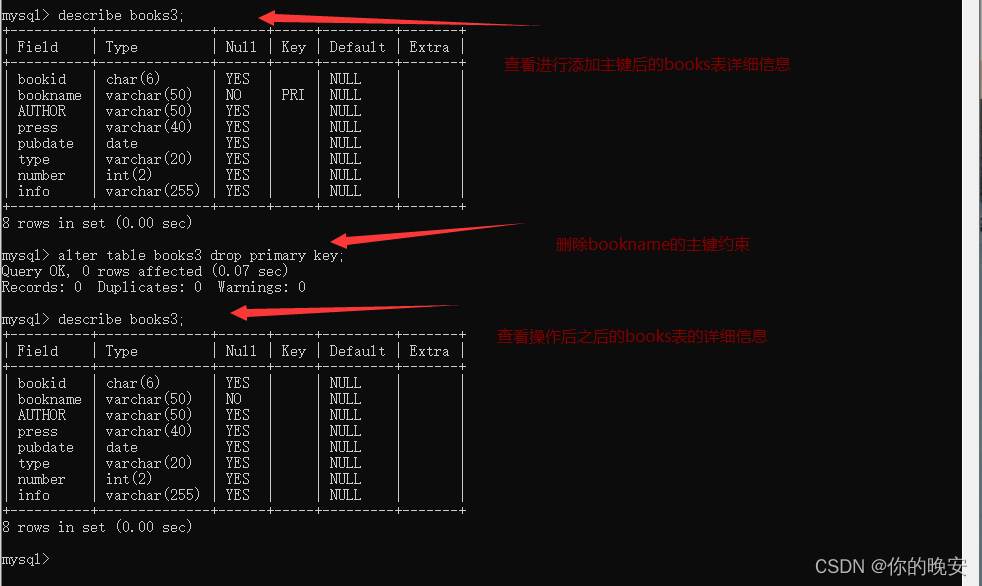 mysql修改表中check约束修改 mysql修改约束条件_字段_04