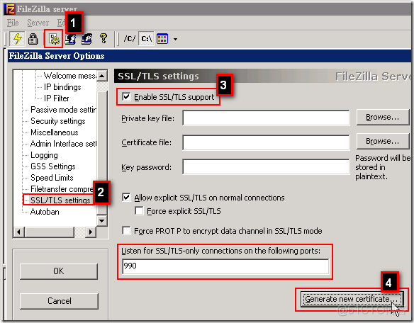 java ftp SSL异常 ftp over ssl_TCP