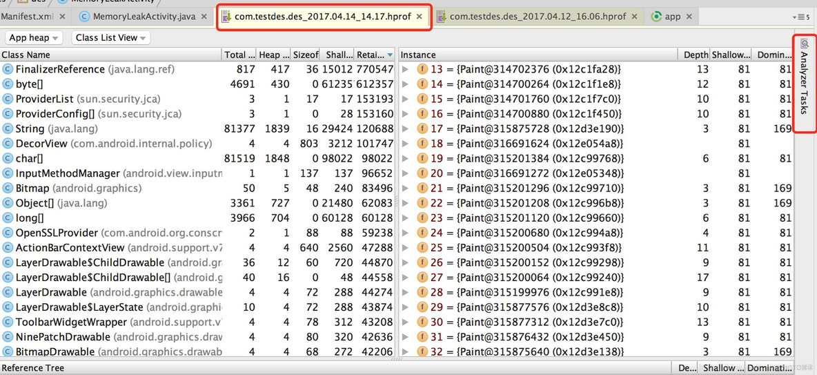 android bugreport 分析内存变化 android内存分析工具mat_内存泄露_02