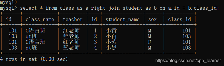 mysql配置外部连接 外连接 mysql_左外连接_04