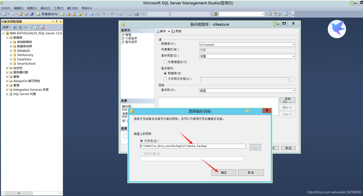 sql server备份选择full模式 sql备份应该开启什么服务_Server_26