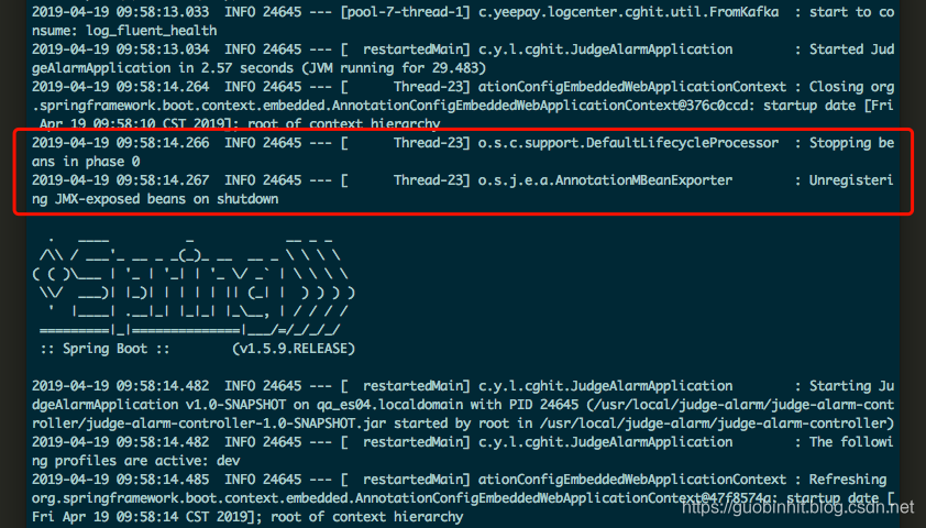 java springboot session配置重启销毁 springboot异常退出自动重启_spring