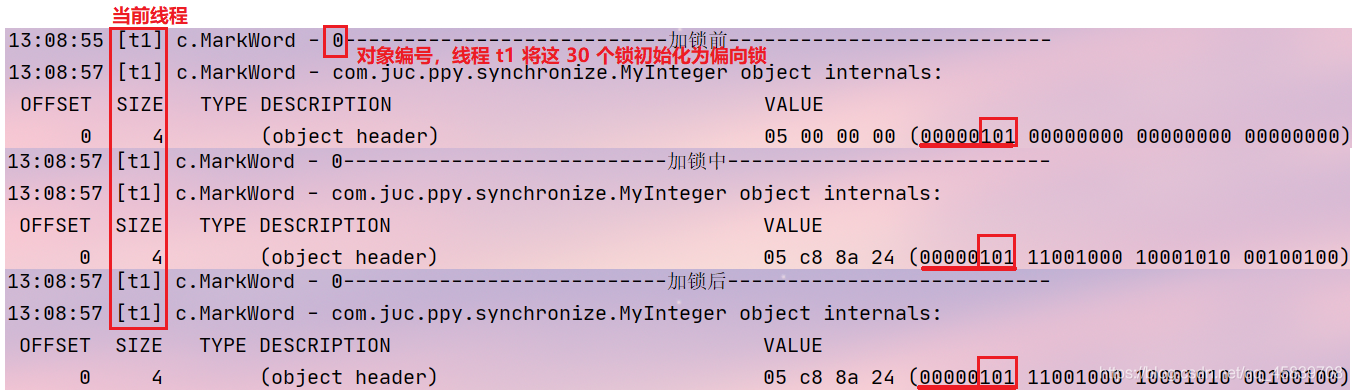 Java 偏向锁什么时候升级为轻量锁 synchronized偏向锁_Java_10