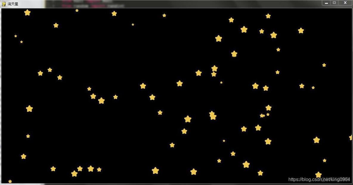 python实现漫天星 用python绘制满天星_python