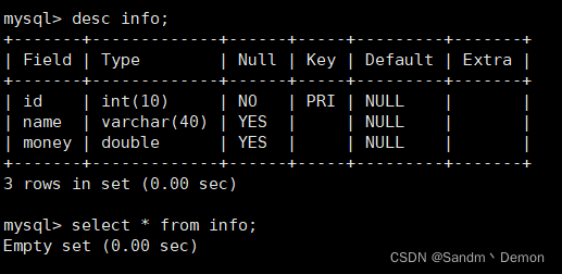 MySql数据库的管理和操作的实训总结 mysql数据库管理实战_表名_03