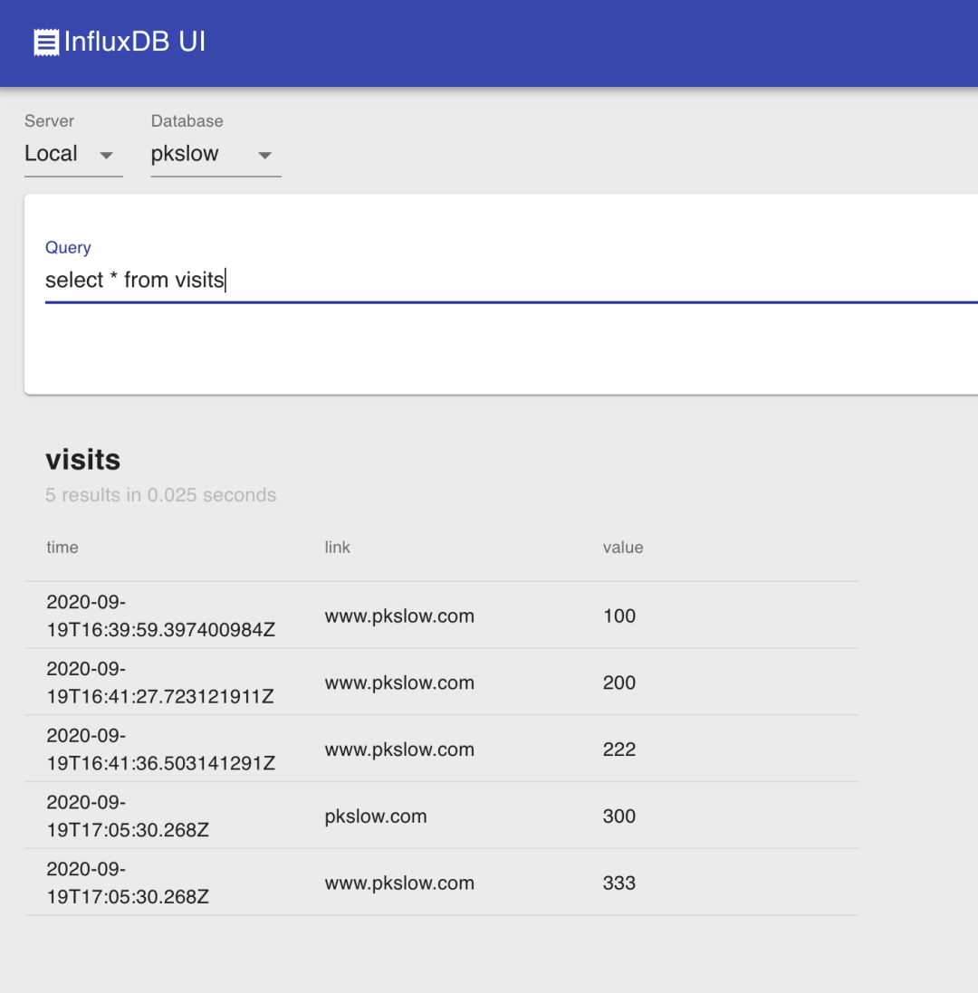 java 查询influxdb 过滤时间戳 influxdb查询数据量_docker_04