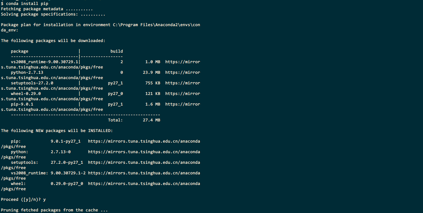 conda安装python库使用清华镜像 conda 清华镜像_ci_12