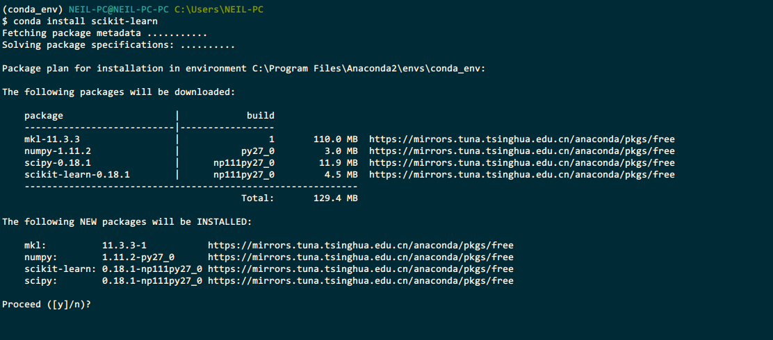 conda安装python库使用清华镜像 conda 清华镜像_python_15