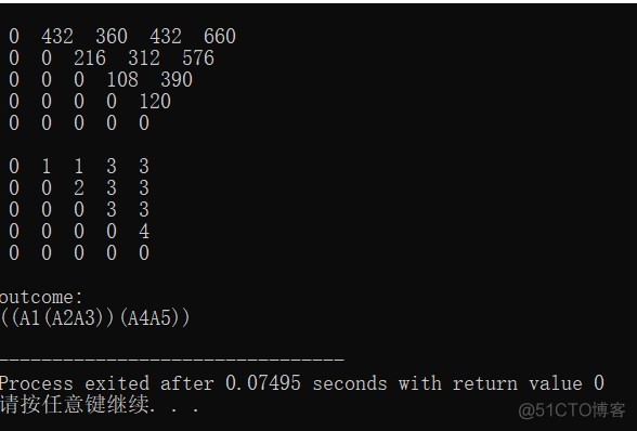 矩阵连乘python原理与思路 矩阵连乘问题代码_矩阵相乘_05