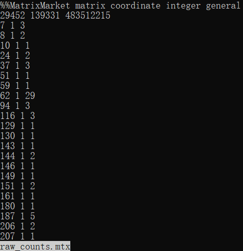 R语言 TCGA mRNA数据下载和预处理 r语言mtext_随机生成稀疏矩阵_02