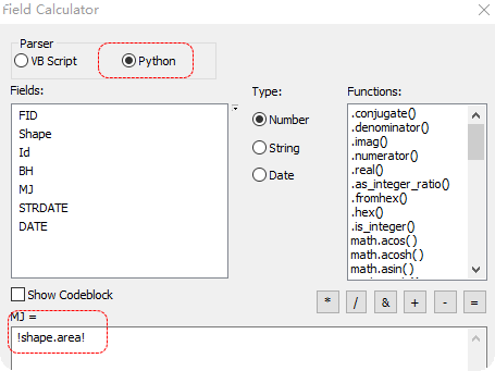 ArcGIS 字段计算器 python 脚本 arcgis字段计算器vb脚本_Python