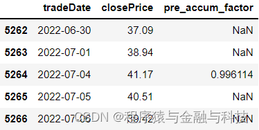 计算后复权价格python 怎么计算复权价格_pandas_16