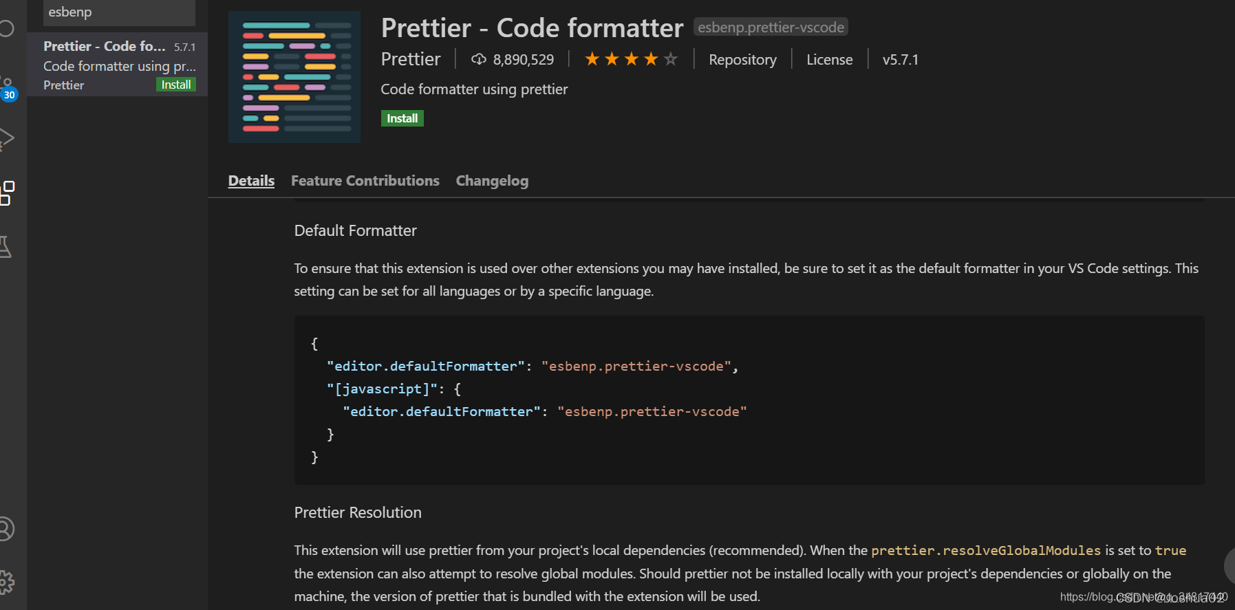 vscode 自动格式化python vscode自动格式化代码插件_prettier_02