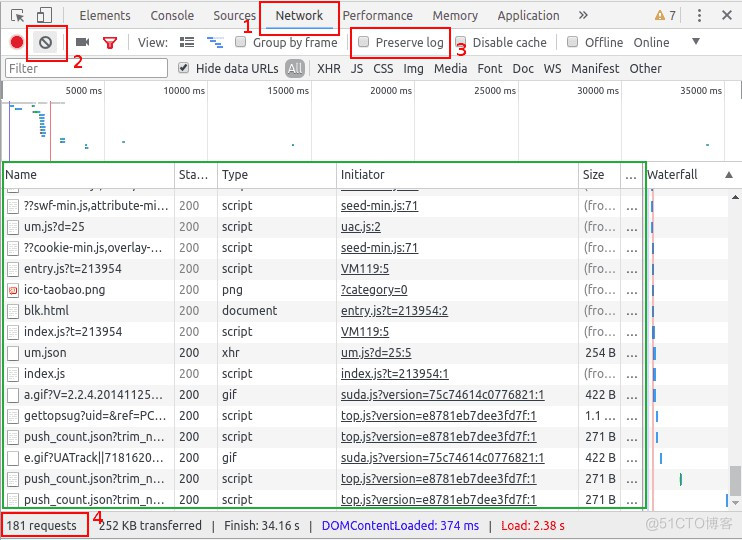 chrome 抓包转python脚本 chrome f12抓包_数据_02