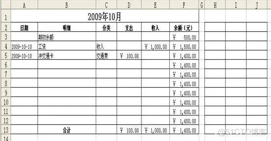 记账本 java 记账本表格模板_合并单元格_17