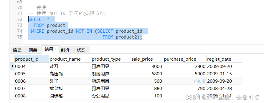 mysql 两个结果集取并集 sql两个结果集相加_子查询_10