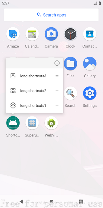 android shortcut 如何传参 安卓shortcut_快捷方式