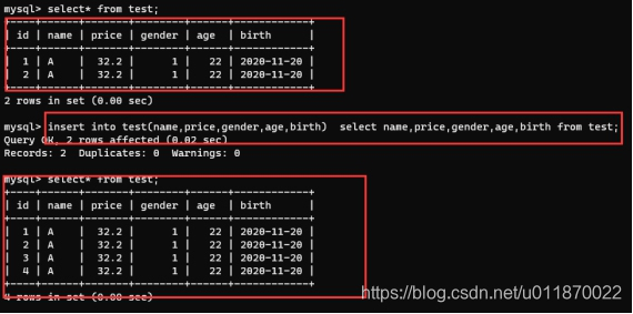 mysql数据库数据更新 mysql数据库数据更新实验_插入数据_03