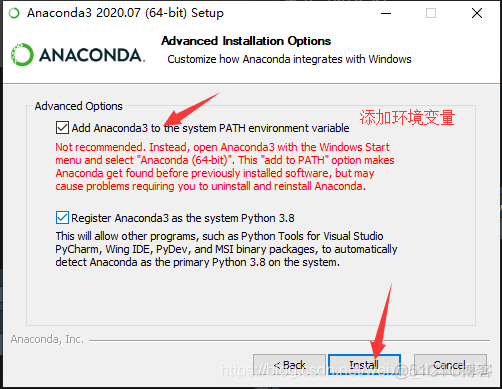 anaconda3 自带python register anaconda3 as my default python 3.8_python_07