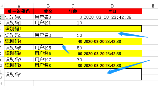 easyexcel配置样式合并单元格后居中java easyexcel 合并单元格_List_02