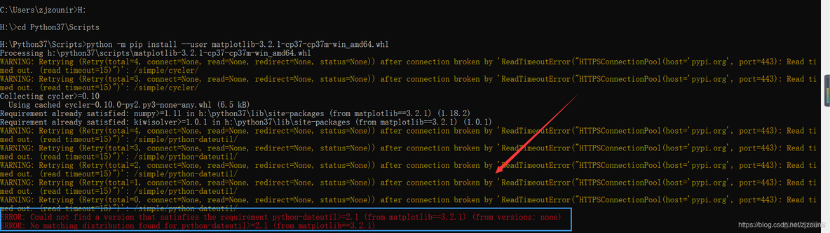 python2安装matplotib python3.7如何安装matplotlib_python2安装matplotib_02