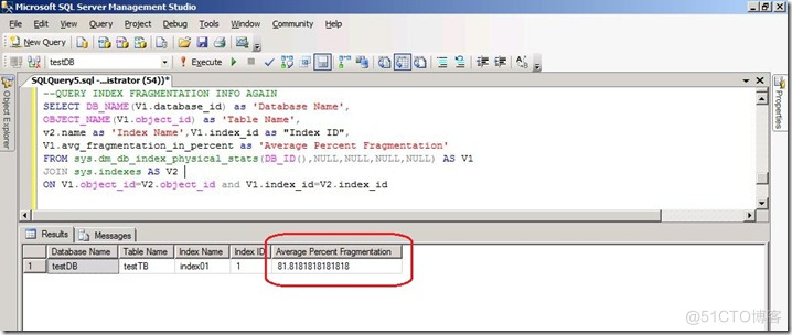 mysql查看索引碎片比率 sql server索引碎片_Server_02