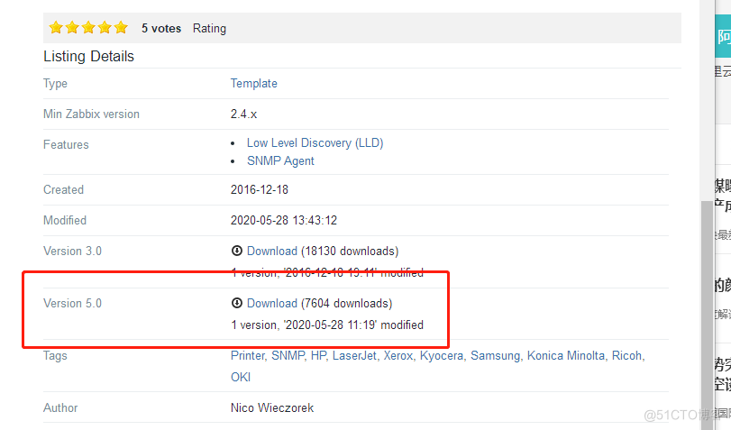 zabbix 使用SNMP监控富士施乐打印机_自动下载