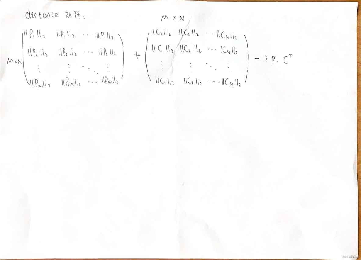 python 求两个矩阵的欧氏距离 两个矩阵欧式距离_线性代数_02
