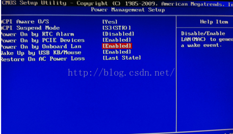 bios wake on lan到底有什么用处 bios中wake on lan_自启动