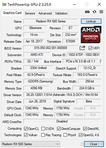 XFX 讯景 RX570 BIOS 讯景rx570 8g_压力测试_07