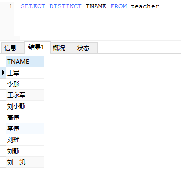 查询mysql null 查询Mysql中教师的简历_重命名_05