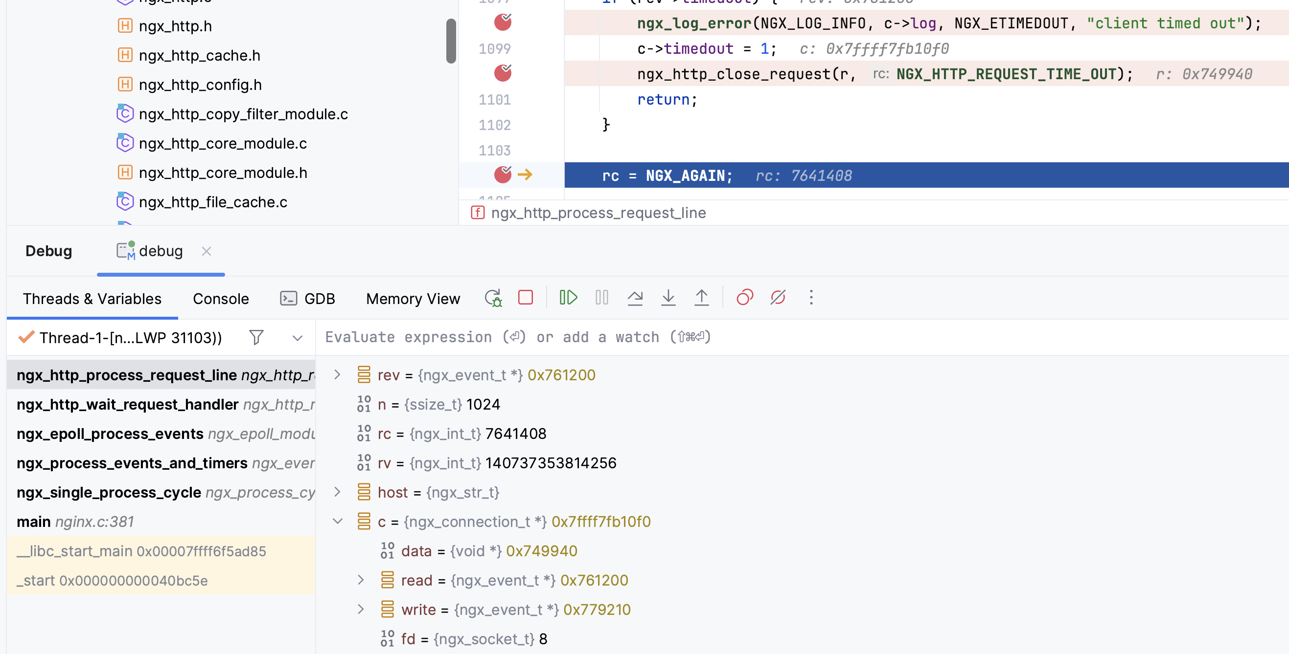 clion nginx remote debug 简单说明_3c_05