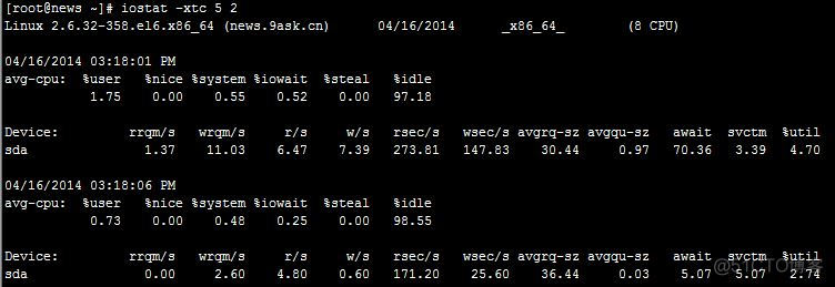 iostat怎么判断磁盘的好坏 看磁盘io_ios_03