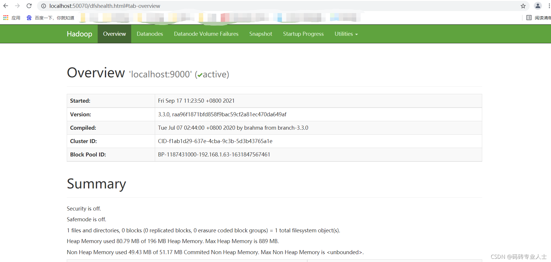 Hadoop安装包国内下载镜像 hadoop3.3.0安装_Hadoop_14