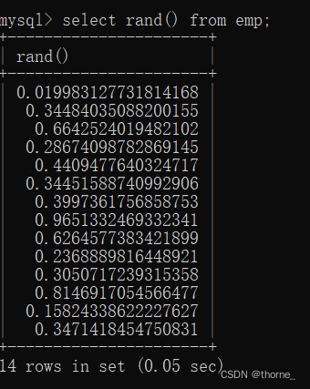 mysql 数字函数 format mysql的数值处理函数_数据库_12