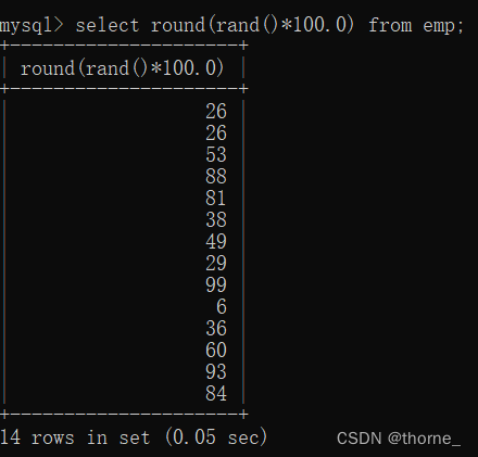 mysql 数字函数 format mysql的数值处理函数_字段_13