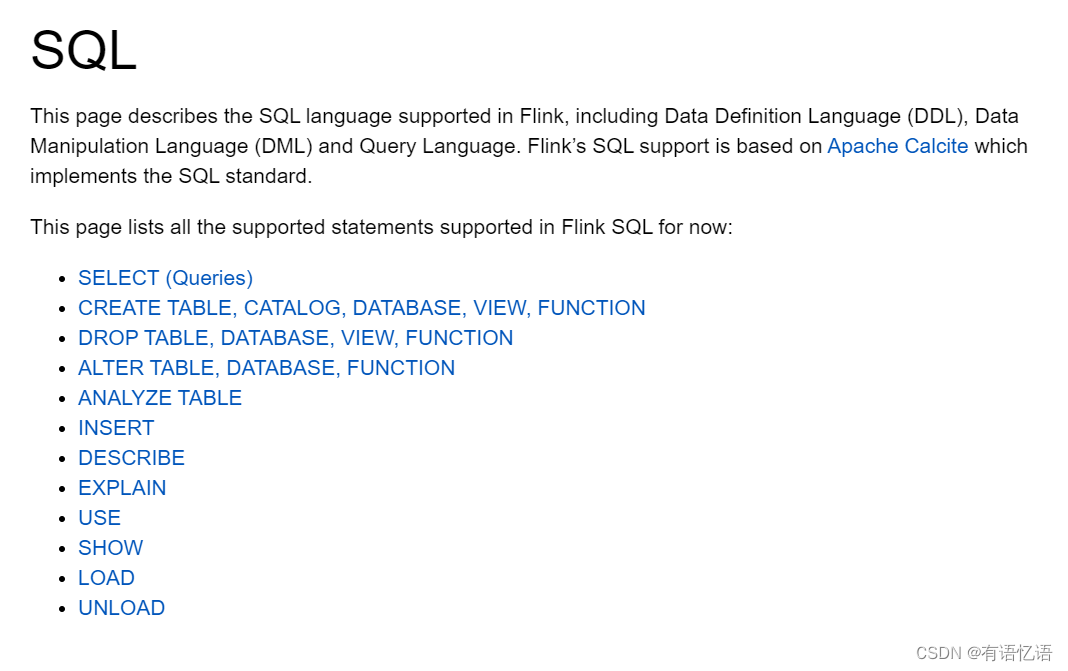 flink sql关联redis维表 flink sql 关键字_sql