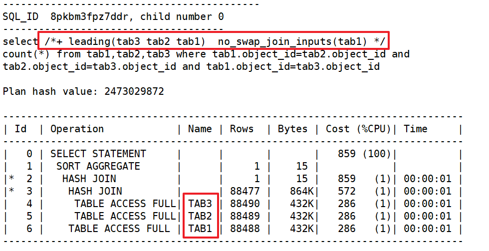 Oracle Hint(提示）之LEADING_oracle_11