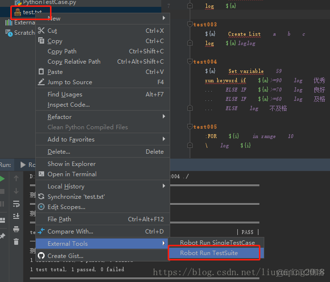 robot framework ride执行python robotframework pycharm_python3_33