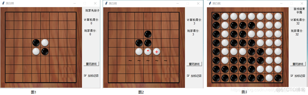 python不用循环的黑白棋盘 python黑白棋代码_黑白棋